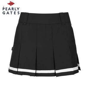 [파리게이츠] [가격 인하] 여성 컬러 블록 테잎 패딩 플리츠 큐롯 스커트