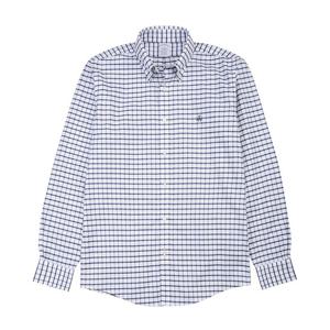 [브룩스브라더스] 레귤러핏 논아이론 옥스포드 체크 셔츠 (네이비) (BBTHMM7924QES)