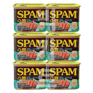 [CJ제일제당] CJ제일제당 스팸 25%라이트 (마일드) 300g X 6개