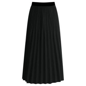 샵앤_ 더블 플리츠 여성 A라인 롱 스커트 H69-WSK-11875-블랙