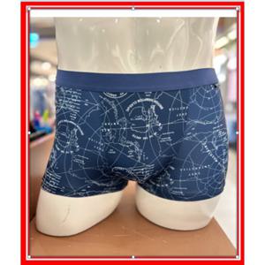 [비너스울산]VMP7209T 신축폴리스판 지구패턴 남성 사각드로즈 남성팬티