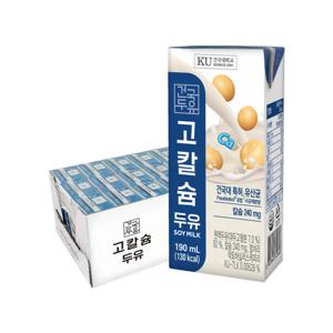 건국대학교 건국유업 고칼슘 두유 190ml x 24팩/유산균 함유