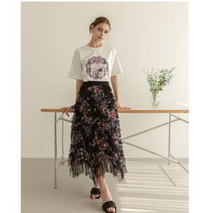 [르니앤맥코이(여성)]플라워레이스 밴딩롱스커트 (ML05SK711HJZ)