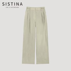 [SISTINA] 인기 사이드 버튼 스트레이트 팬츠_AWWSLO21160_LK