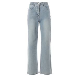 [에이비에프지]아이스워싱 일자핏세미데님와이드팬츠 APY3QE31H