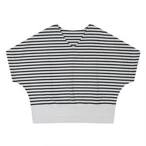 [코데즈컴바인] 브이넥 스트라이프 돌먼 티셔츠 (CJC-TS003W7)