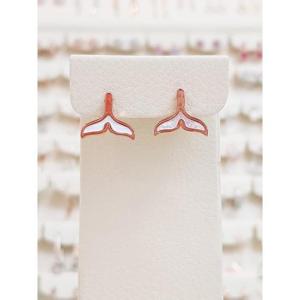 볼라레 세이브존01 행운의 고래꼬리 자개 오닉스 귀걸이 spe1003