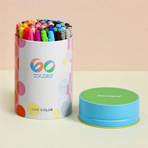 모나미 라이브칼라 틴케이스 60색 (1개)