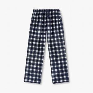 [JAJU/자주] 남 극세사 체크 파자마 팬츠_다크 네이비