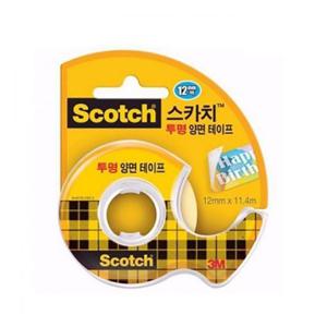 스카치 투명 양면테이프 디스펜서 137D 12mm x11.4m
