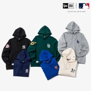 뉴에라 MLB 6종 택1 후드 슬리브 패치 맨투맨 14179204 14179205 14179206 14179207 14179208 14179209