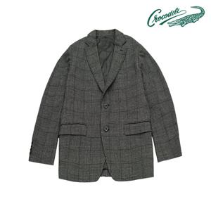 [크로커다일] 글렌 체크 변형 콤비 자켓 CDAAAJK3108
