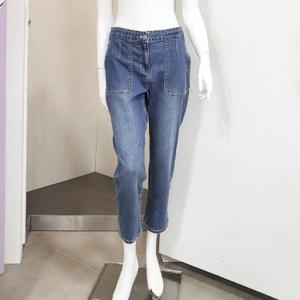 올리비아하슬러 DP01 하프밴딩 배기 청바지 OHDFDP702