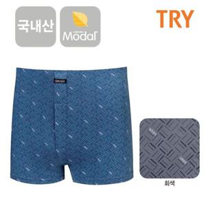 TRY 남성 패턴나염 모달 트렁크 남자 사각팬티 (택1)