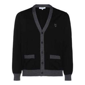 메종키츠네 가디건 NM00507KT1036P199 BLACK DOM