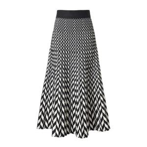 [탱커스]자카드 플리츠 니트 롱스커트 (TW4SK011L0)