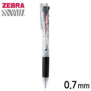 제브라 스라리 2plus S 2색 멀티펜 0.7 (에멀젼 잉크 볼펜. 샤프) (B2SA11) (클리어)