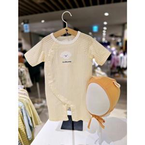 [블루독베이비] 25 SS (OR) 도기7부우주복세트모자  출산 조카 백일 돌 선물 (4517004118) ch 25년SS신상