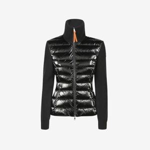 몽클레어 패딩 울 집업 가디건 블랙 여성 9B00017 M1241 999