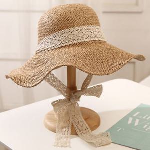 릴리안 리본 비치모자 여성 밀짚모자