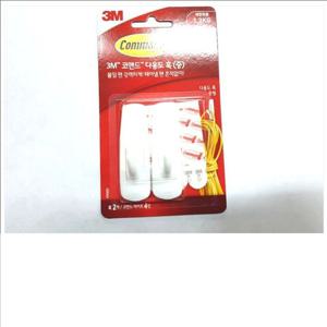 3M-코맨드다용도훅(중)17001 부착후크 벽면후크