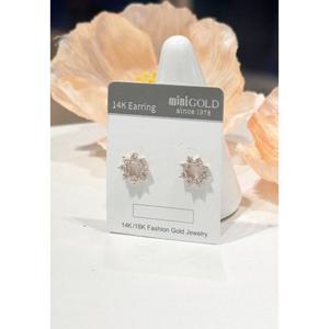 미니골드 14k 이펙트플라워 귀걸이 enom4194