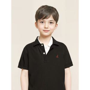 [빈폴키즈] [Essential] 피케 칼라 반팔 티셔츠 블랙 (BI5242UE65)