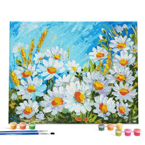 아이러브페인팅 DIY캔버스형 그림그리기 40x50cm 들국화 풍경
