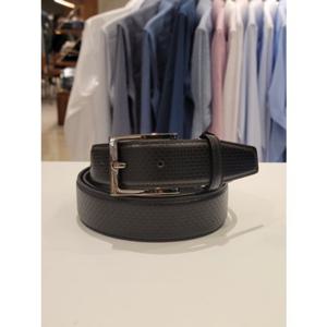 (FPSBE1303BK) (포체벨트)  블랙 밴드짜임포인트 남성소가죽 수동벨트