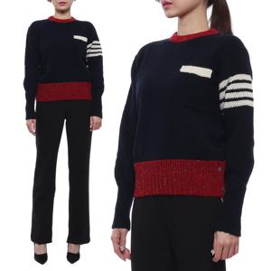 [톰브라운] 21FW 여성 사선 모헤어 트위드 니트 (FKA344A_Y1502_415_21F)