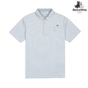 [블랙앤화이트] 남성 냉감터치 반팔 티셔츠 9515GZSS_WHITE