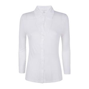 마제스틱필라쳐 리브 텍스처 버튼업 칼라 포체스 셔츠 E25M043