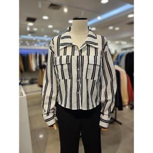 오프리미츠 세이브존02 세로 스트라이프 셔츠 B24NB2401