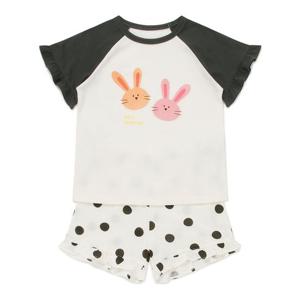 [래핑차일드]프릴 에어리쿨 반팔상하 (85329-714-14)