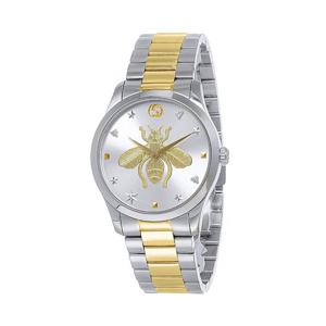 구찌 YA1264131 G타임리스 남녀공용 메탈 쿼츠 38mm