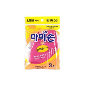 마미손 고무장갑 소 S 오른손 왼손 1개 한손 고무장갑
