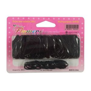 짱짱한 고무줄 검정 머리끈 3P 튼튼한 밴드 대용량