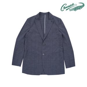 [크로커다일] 써커 선염 체크 패턴 자켓 CDAABJK2105