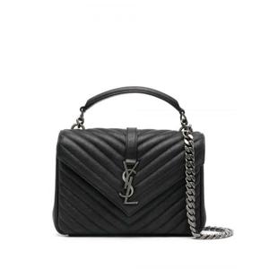 [SAINT LAURENT] 라프리마 여성 ToteBags YSL BO MNG COLLEGE M 판초 600279BRM04 1000 NOIR /9