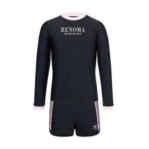 [레노마수영복]여아 비치 스포티 배색 래쉬가드 세트 화이트 GS2F521-BK