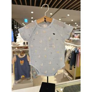 [블루독베이비] 25 SS(블루)오리반팔바디수트(4537004011)출산 임신 조카 유아 선물 여름 (4537004011) ch