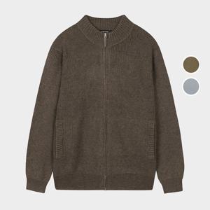 [버커루]남성 루즈핏 하프넥 풀집업 니트 B234KC420P