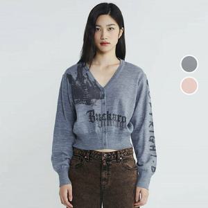 [버커루]여성 아트웍 프린트 니트 가디건 B234KC840P