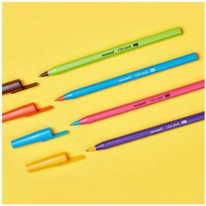 모나미 유성볼펜 153 스틱 비비드 0.7mm 12자루