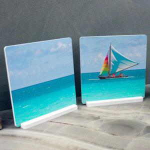 아트박스/꾸밈 ta575-스탠드액자2P_푸른바다와요트