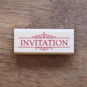 아트박스/스탬프 하우스 [메세지]초대장 스탬프(INVITATION)