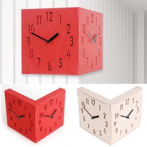 아트박스/타임데코 코너양면시계 내츄럴