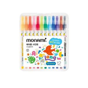 아트박스/오피스큐 모나미 에어롱 사인펜 12색
