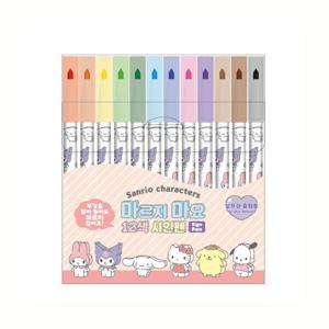 아트박스/키즈키즈 산리오 마르지마요 12색 사인펜(H241650)