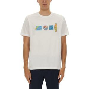 피에스바이폴스미스 스티커 프린트 코튼 티셔츠 M2R011R TP5259